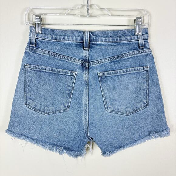J Brand Rigid Frayed Cut Off Ultra High Rise Jules Denim Short in Chadron - Picture 7 of 12